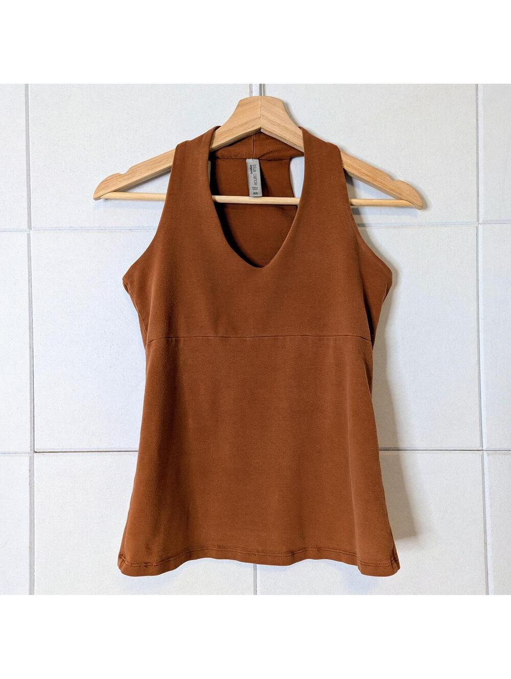 Blue Canoe organic cotton racerback tank w/ built in bra
